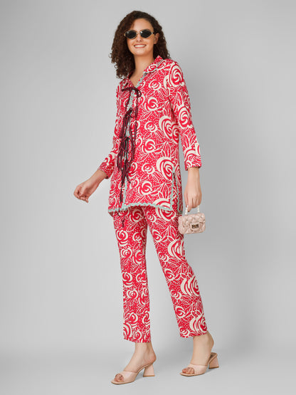 Magenta Mischief Rayon Coord Set