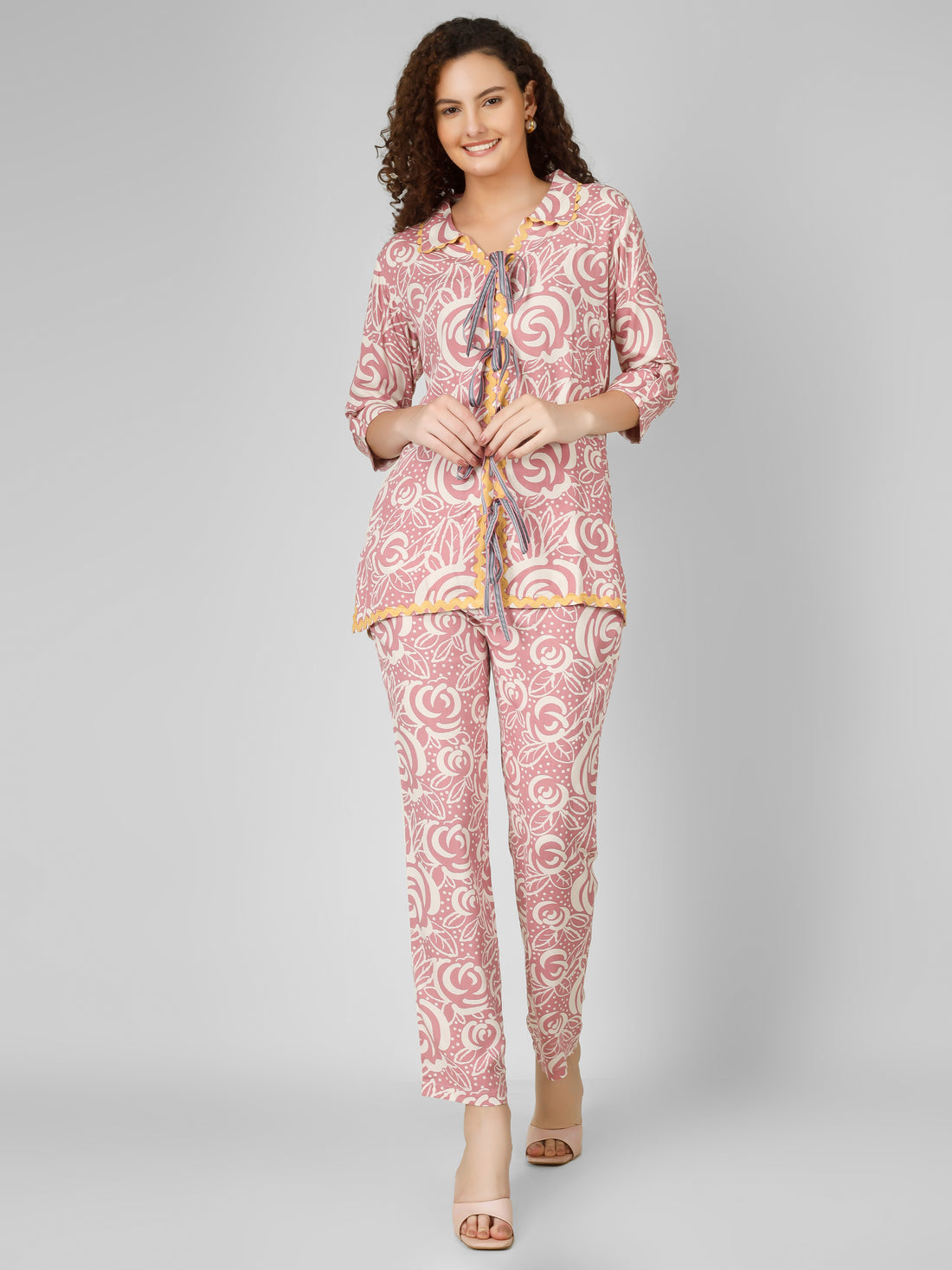 Pink Pop Rayon Coord Set