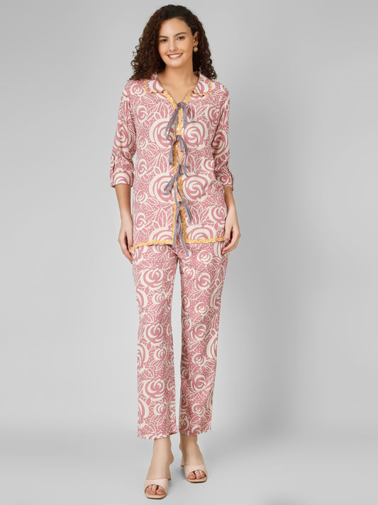 Pink Pop Rayon Coord Set
