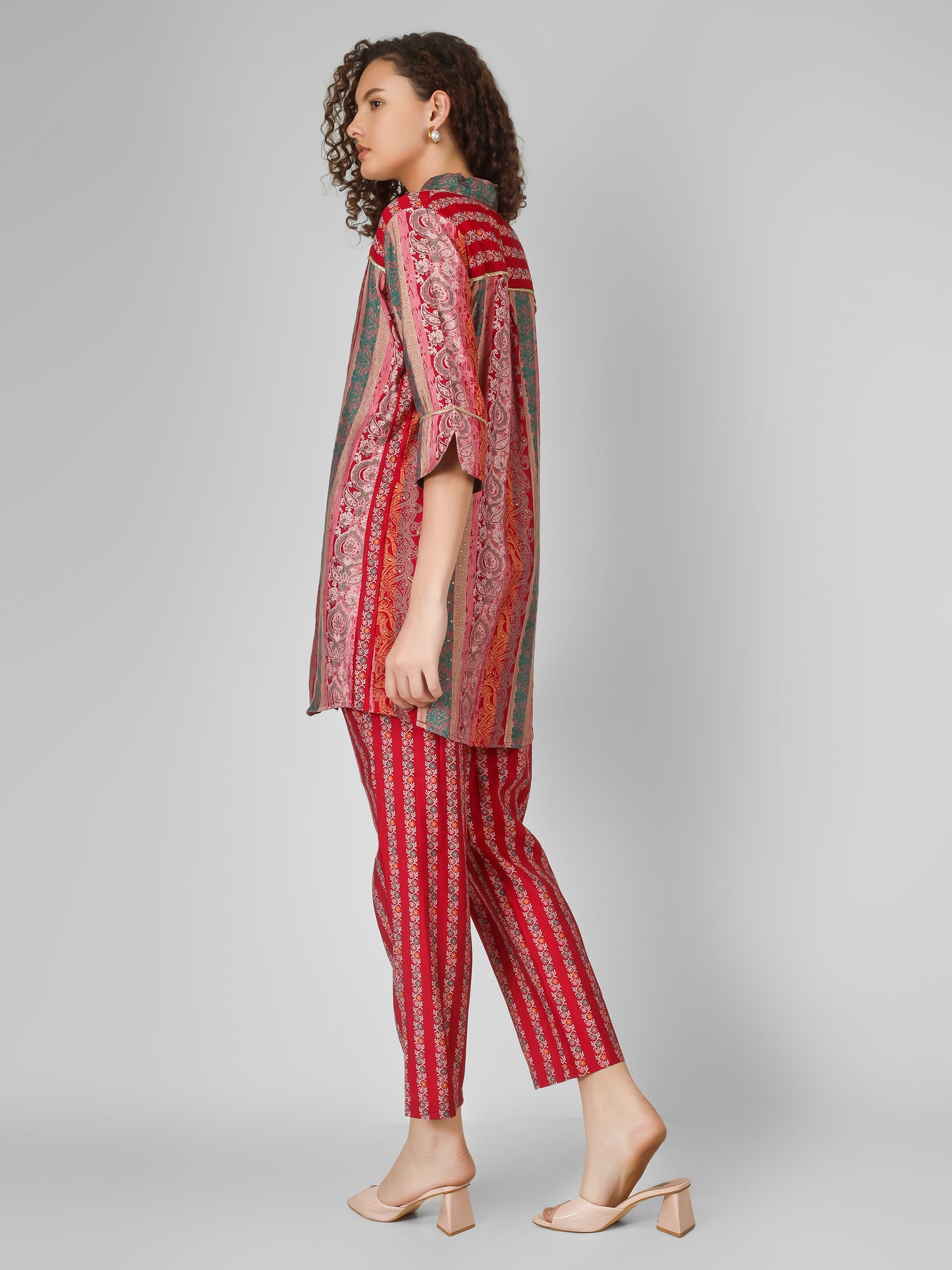 Magenta Charm Chanderi Coord Set