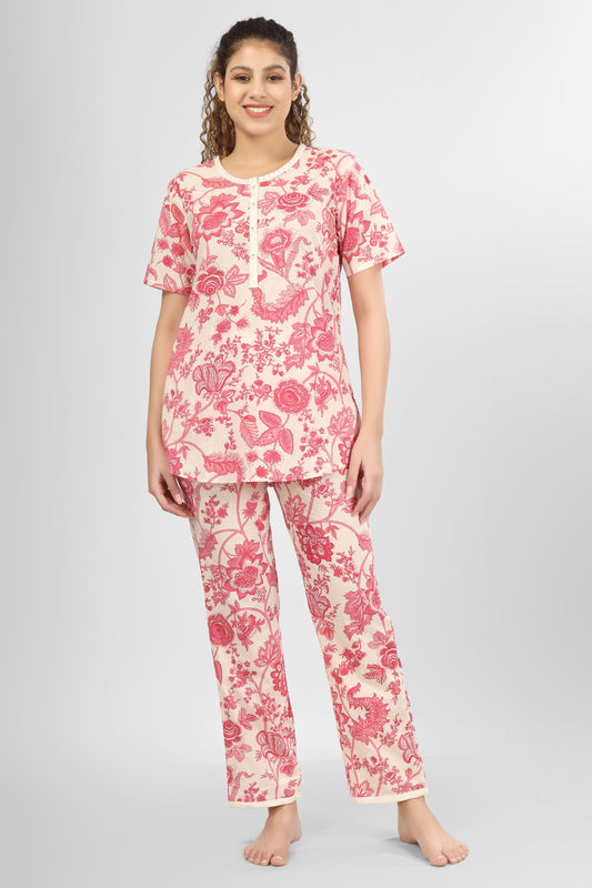 Rose Charm Nightsuit Set