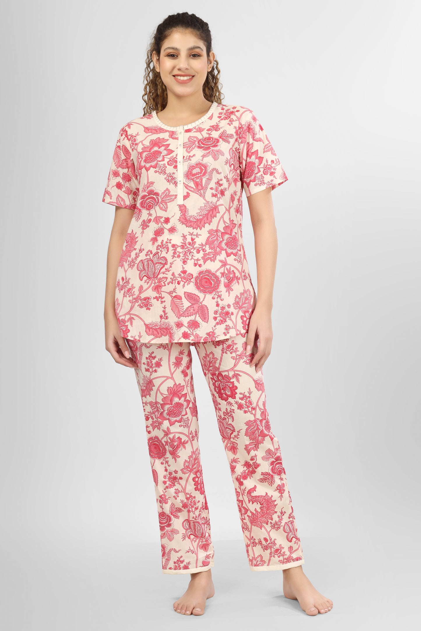 Rose Charm Nightsuit Set