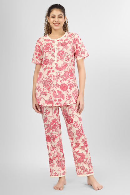 Rose Charm Nightsuit Set