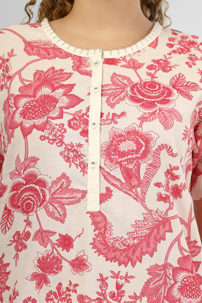 Rose Charm Nightsuit Set