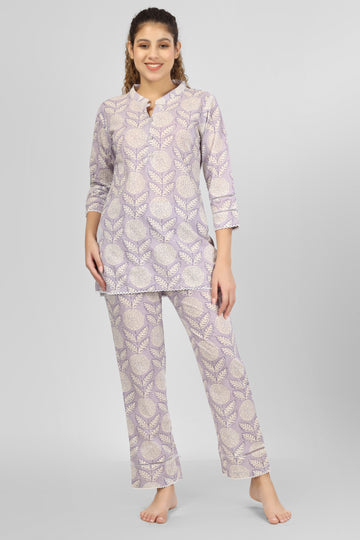 Lavender Nightsuit Set