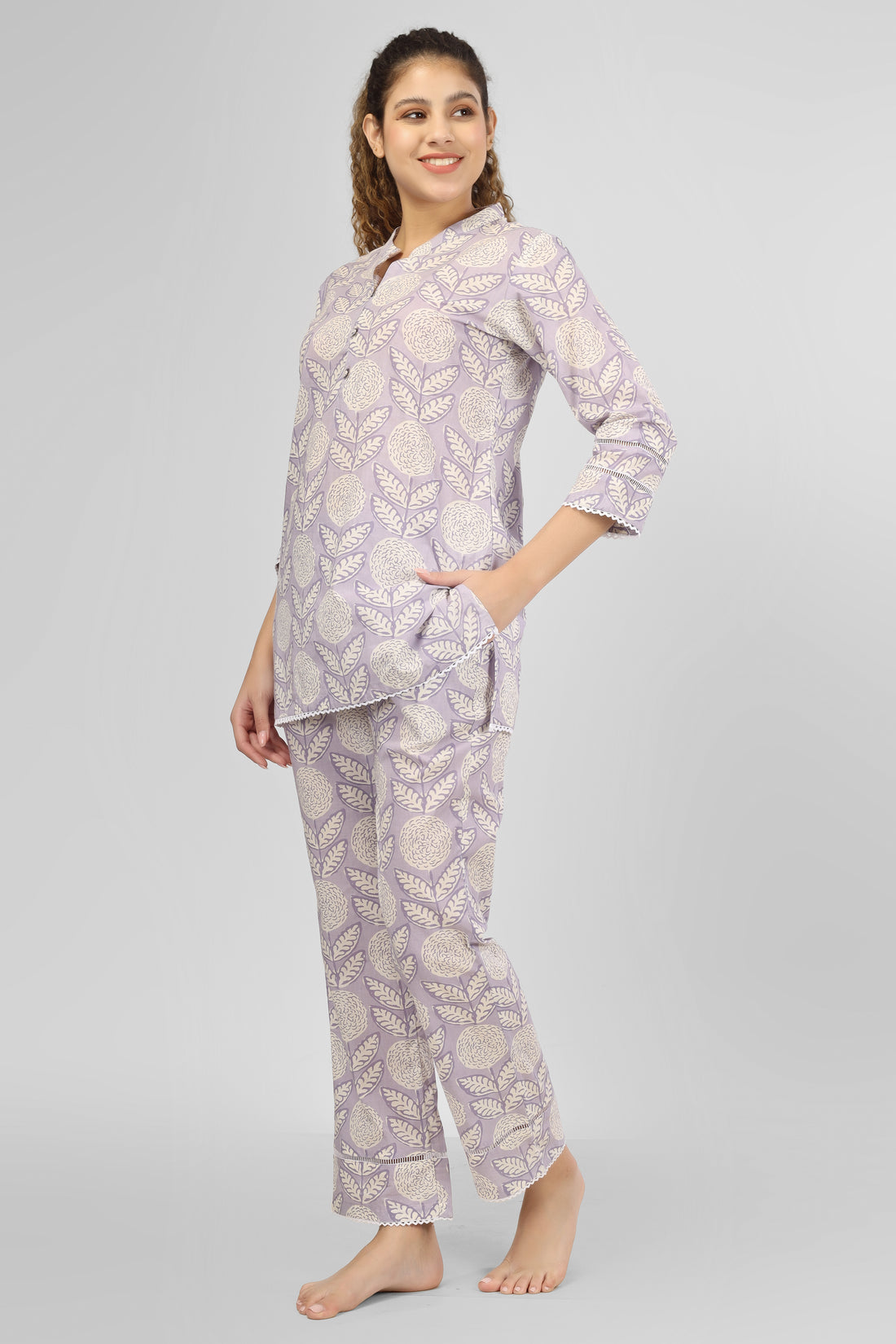 Lavender Nightsuit Set