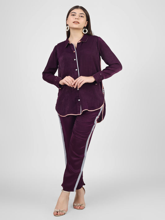 Aubergine Luxe Coord set