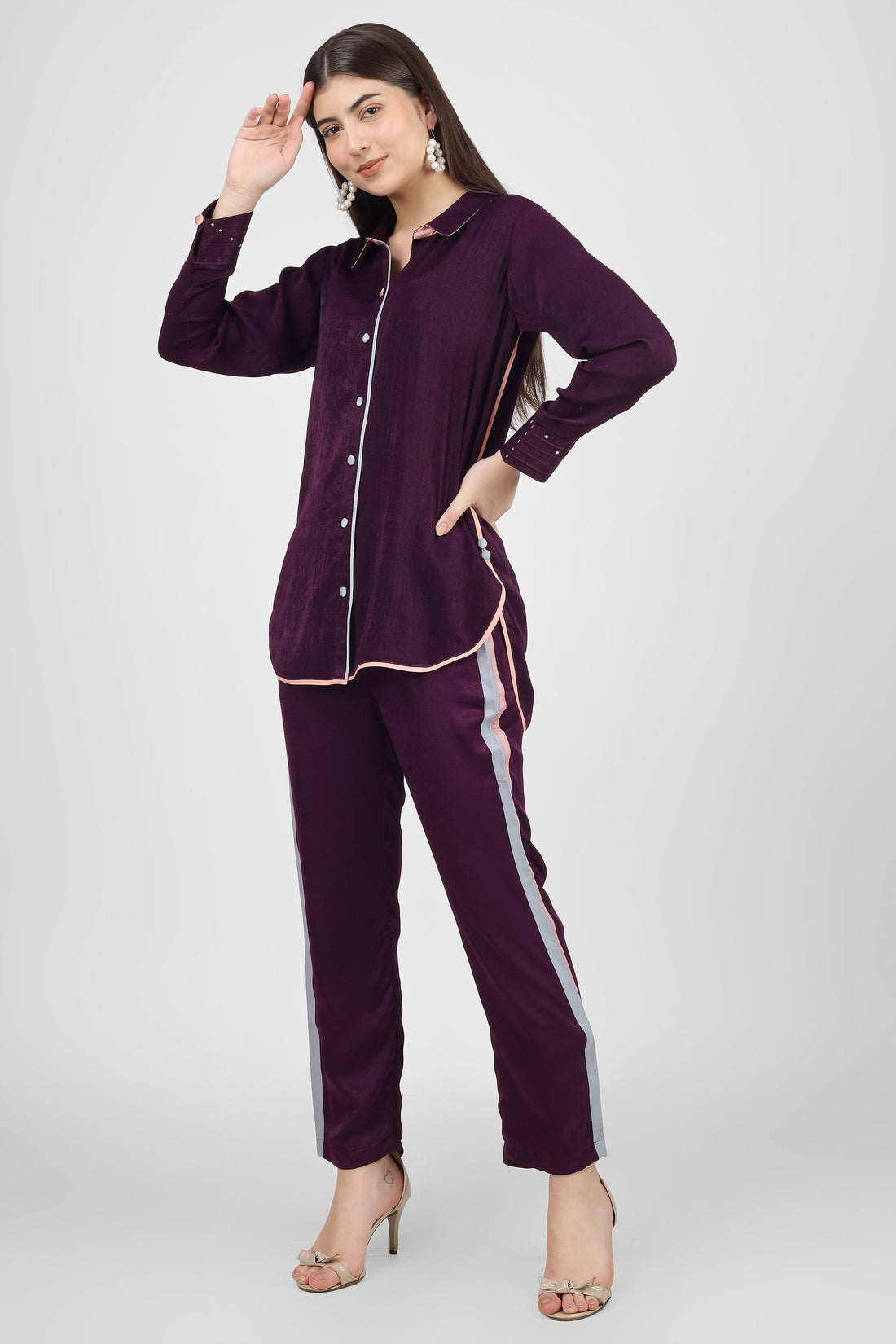 Aubergine Luxe Coord set