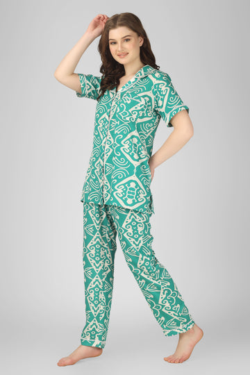 Teal Dream Nightsuit Set