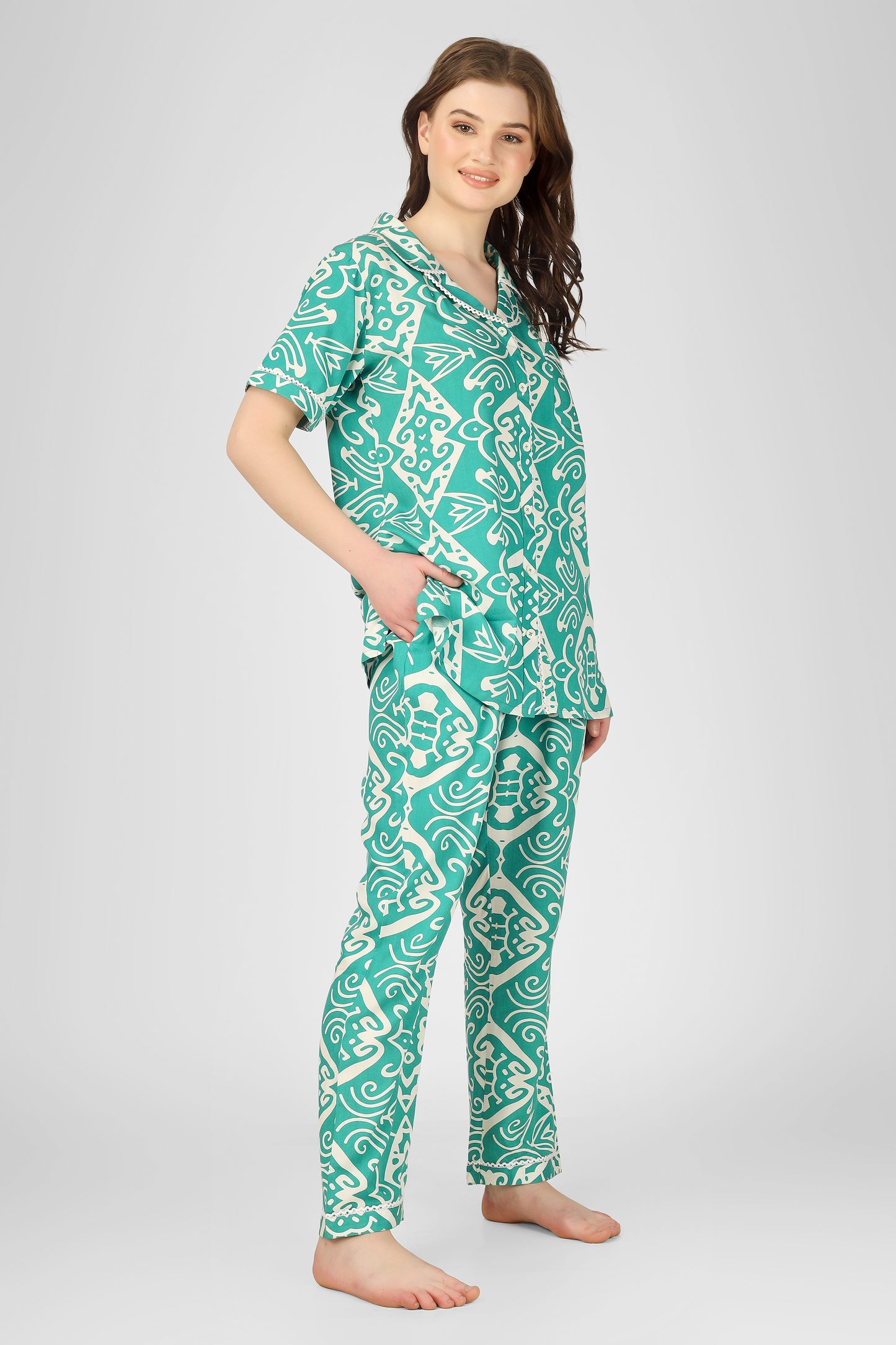 Teal Dream Nightsuit Set