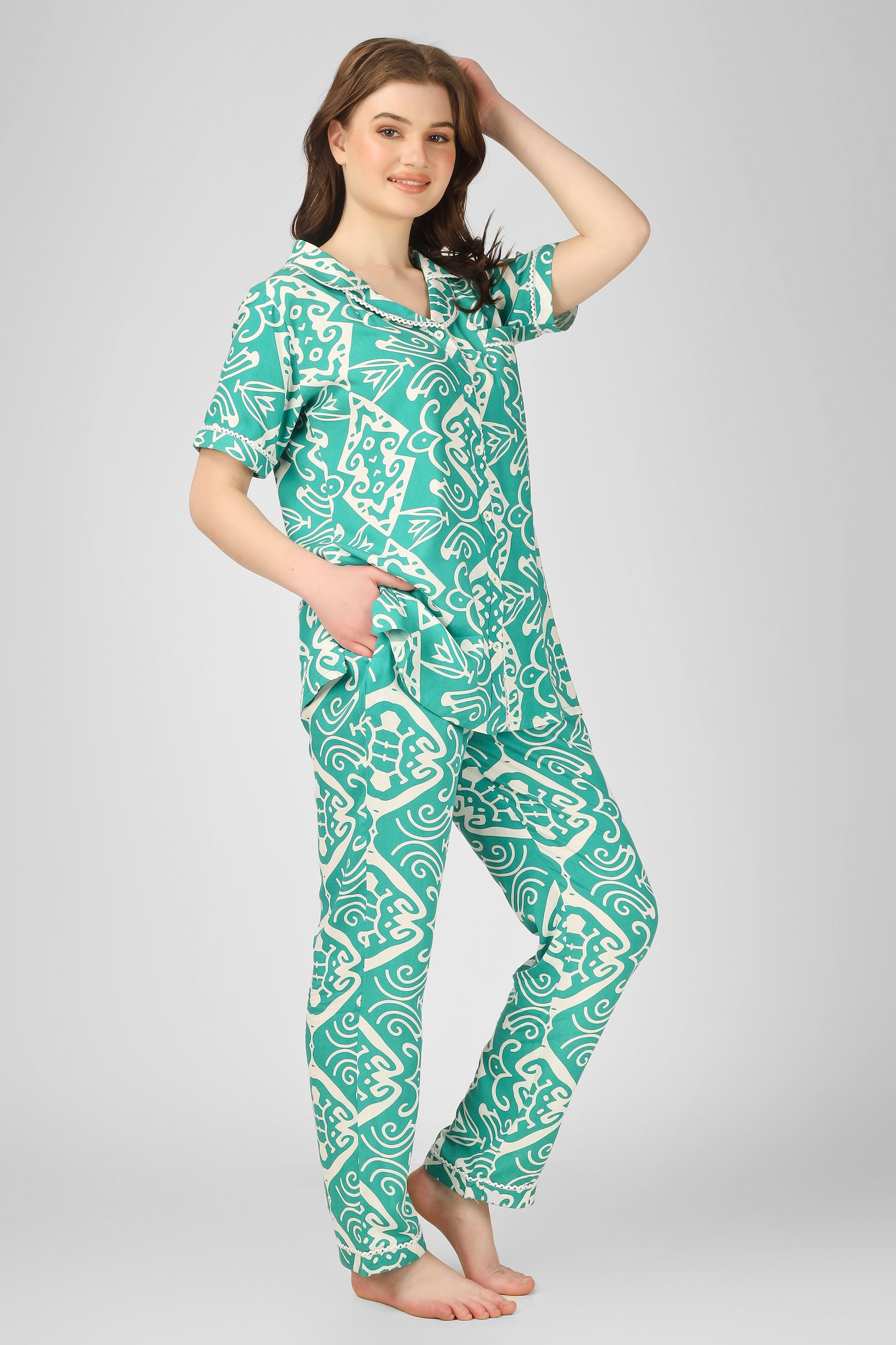 Teal Dream Nightsuit Set
