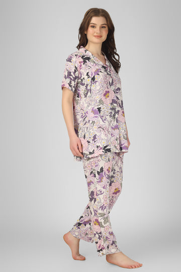 Ethereal Bloom Nightsuit Set
