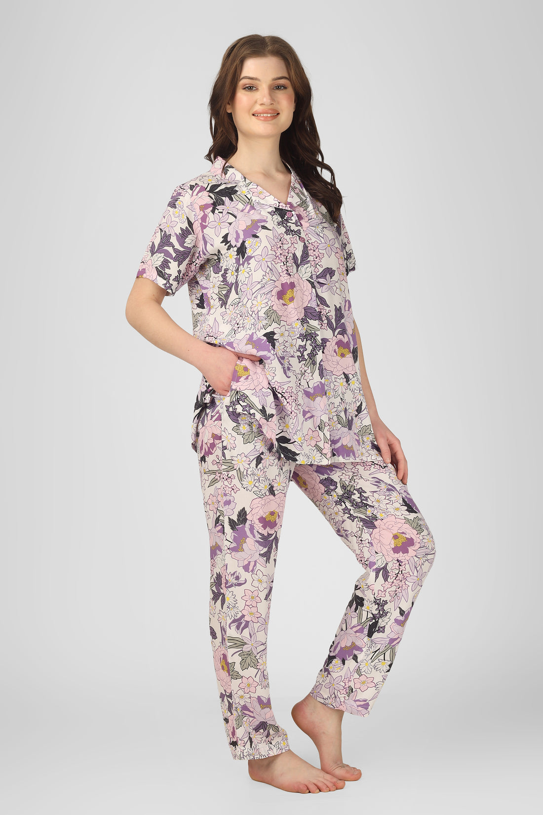 Ethereal Bloom Nightsuit Set