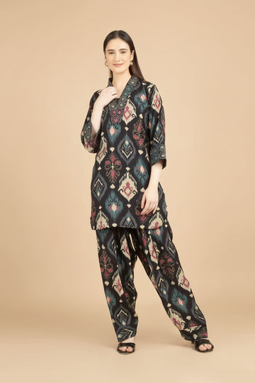 Noor Ikat Farshi Co-ord Set