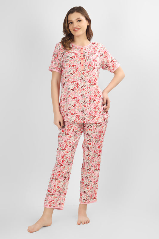 Cherry Blossom Nightsuit Set