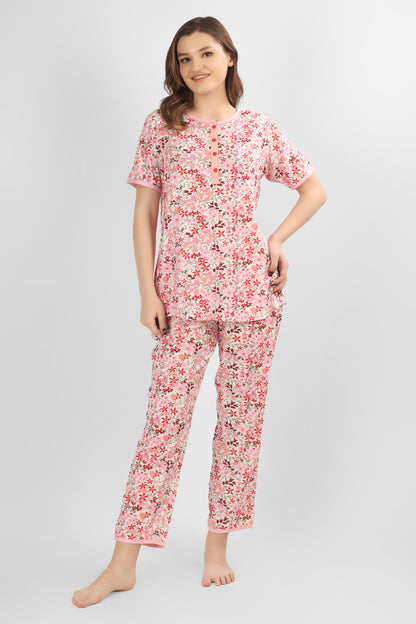 Cherry Blossom Nightsuit Set