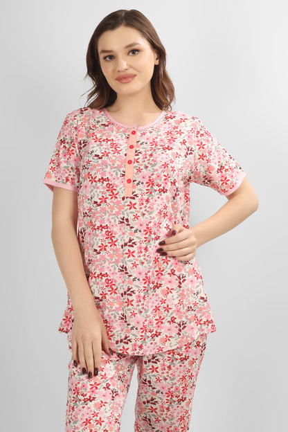 Cherry Blossom Nightsuit Set