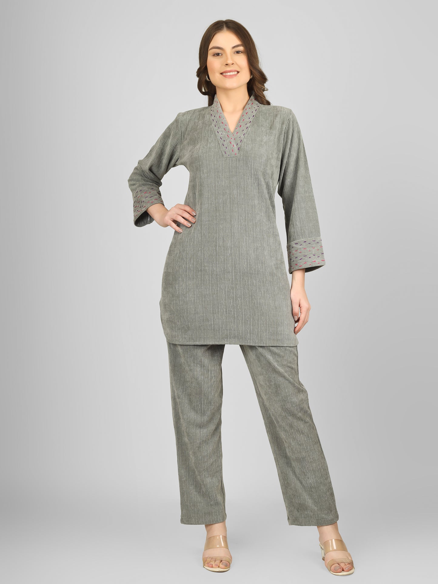 Willow Mist Woollen Coord Set