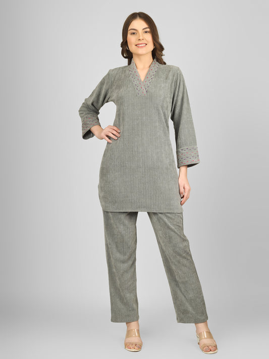 Willow Mist Woollen Coord Set