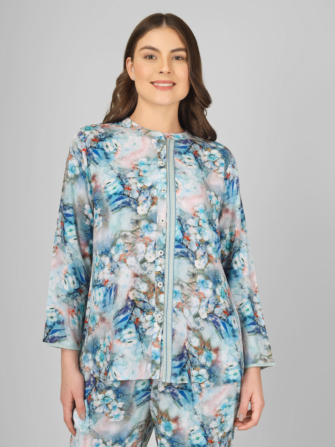 Shades of Sapphire Nightsuit Set