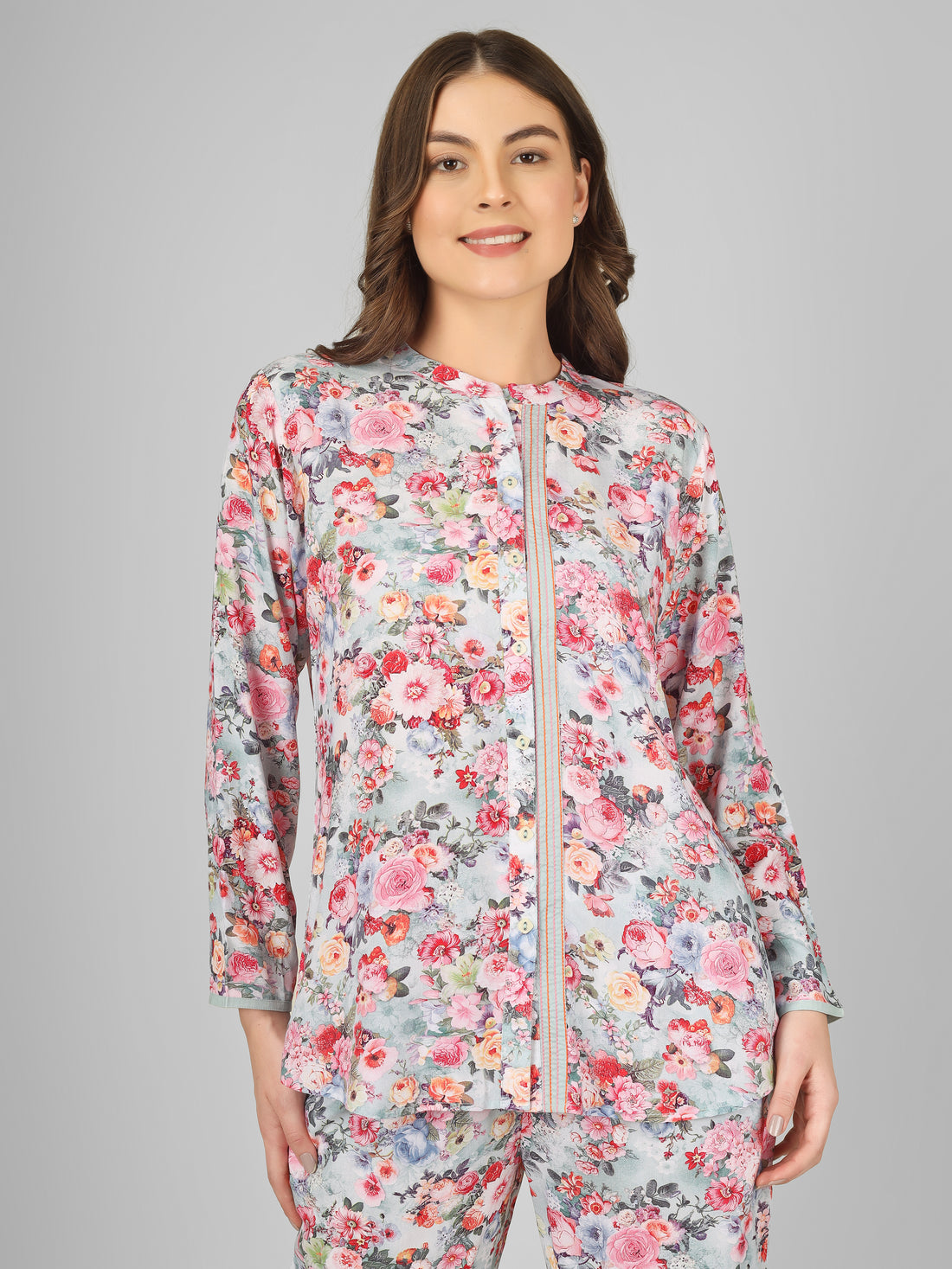 Gray Garden Nightsuit Set