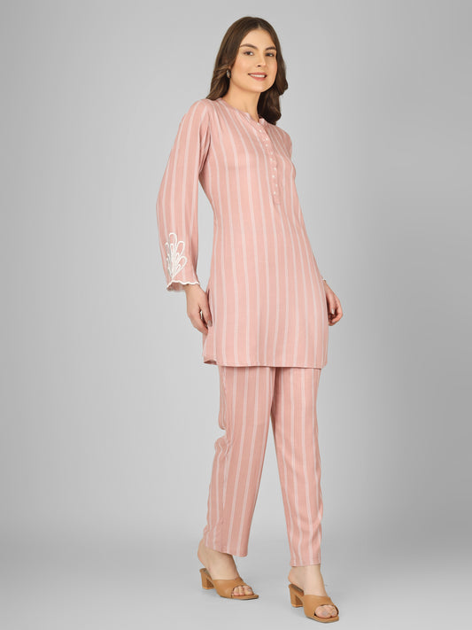 Sugar Blush Rayon Coord Set