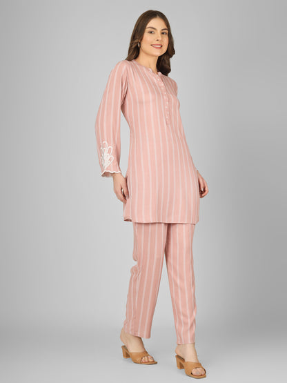 Sugar Blush Rayon Coord Set