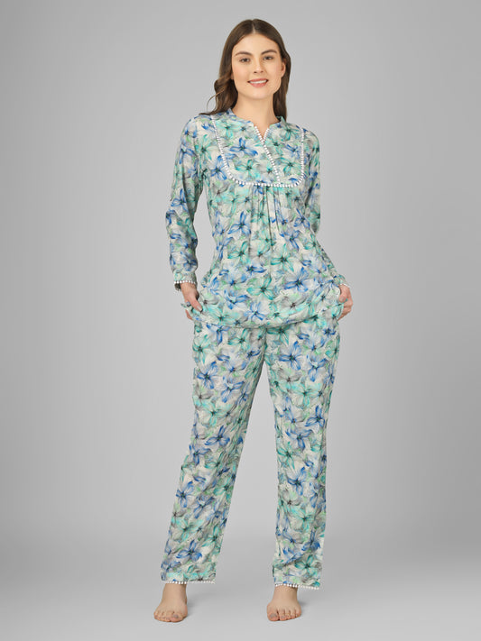 Blue Bliss NightSuit Set