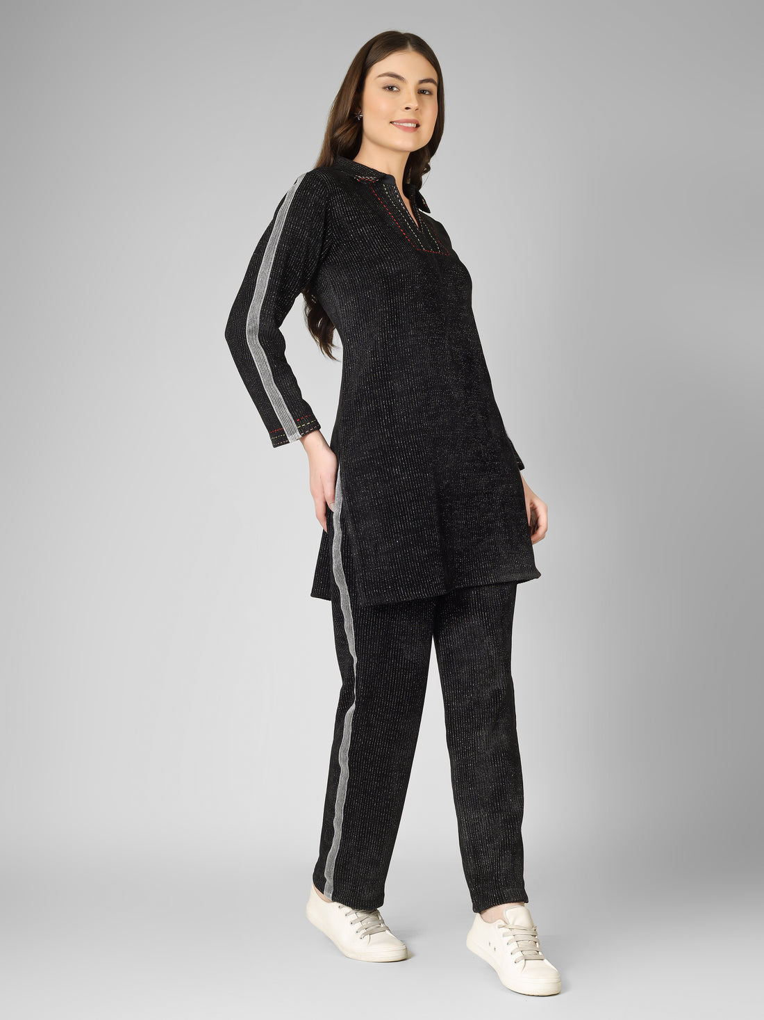 Noir Luxe Woollen Coord Set