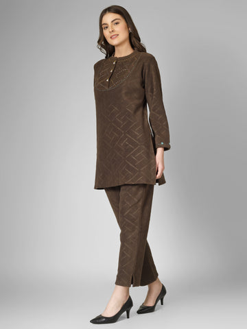 Cocoa Glow Fleece Coord Set