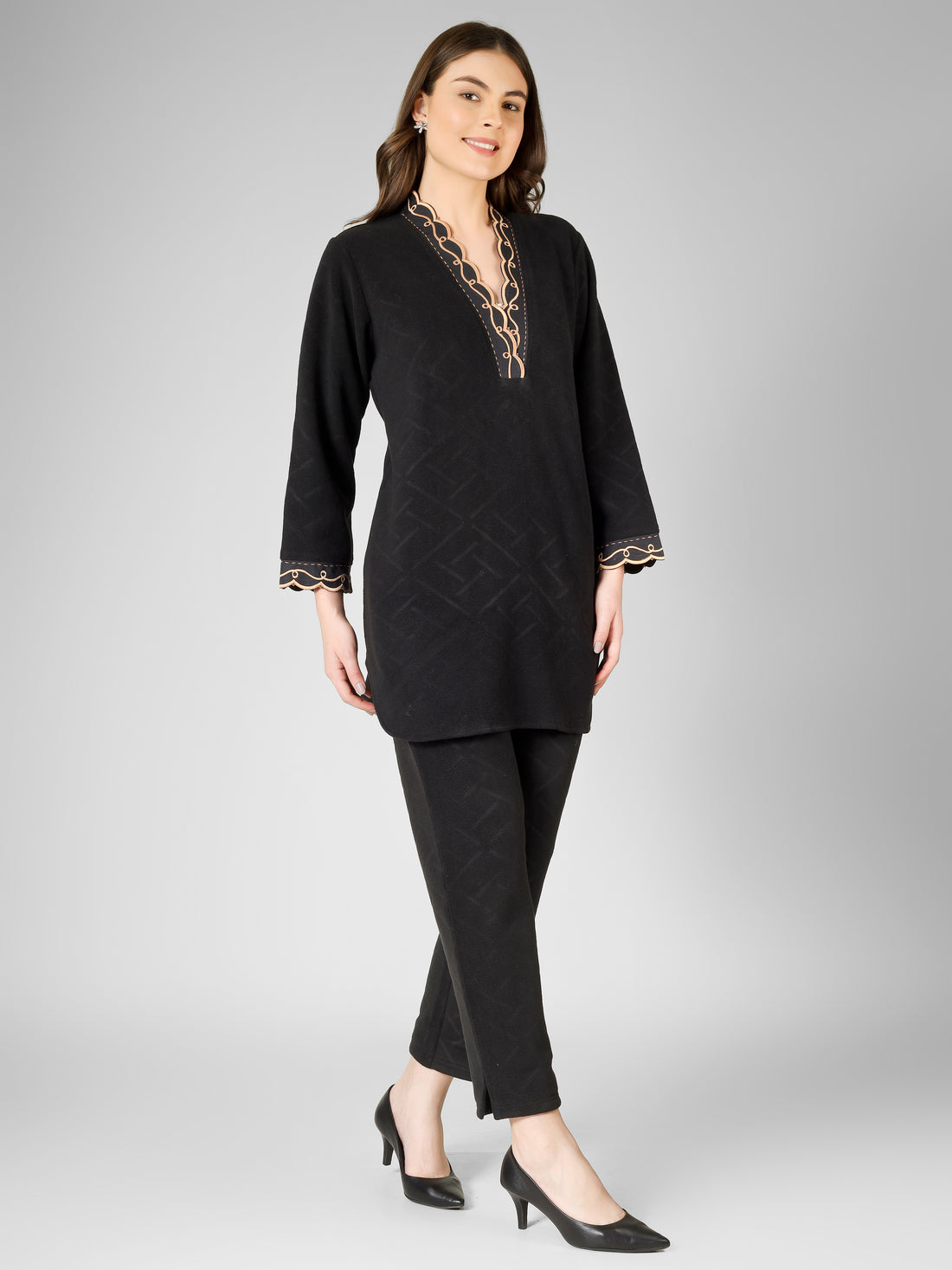 Grace Woollen Fleece Coord Set