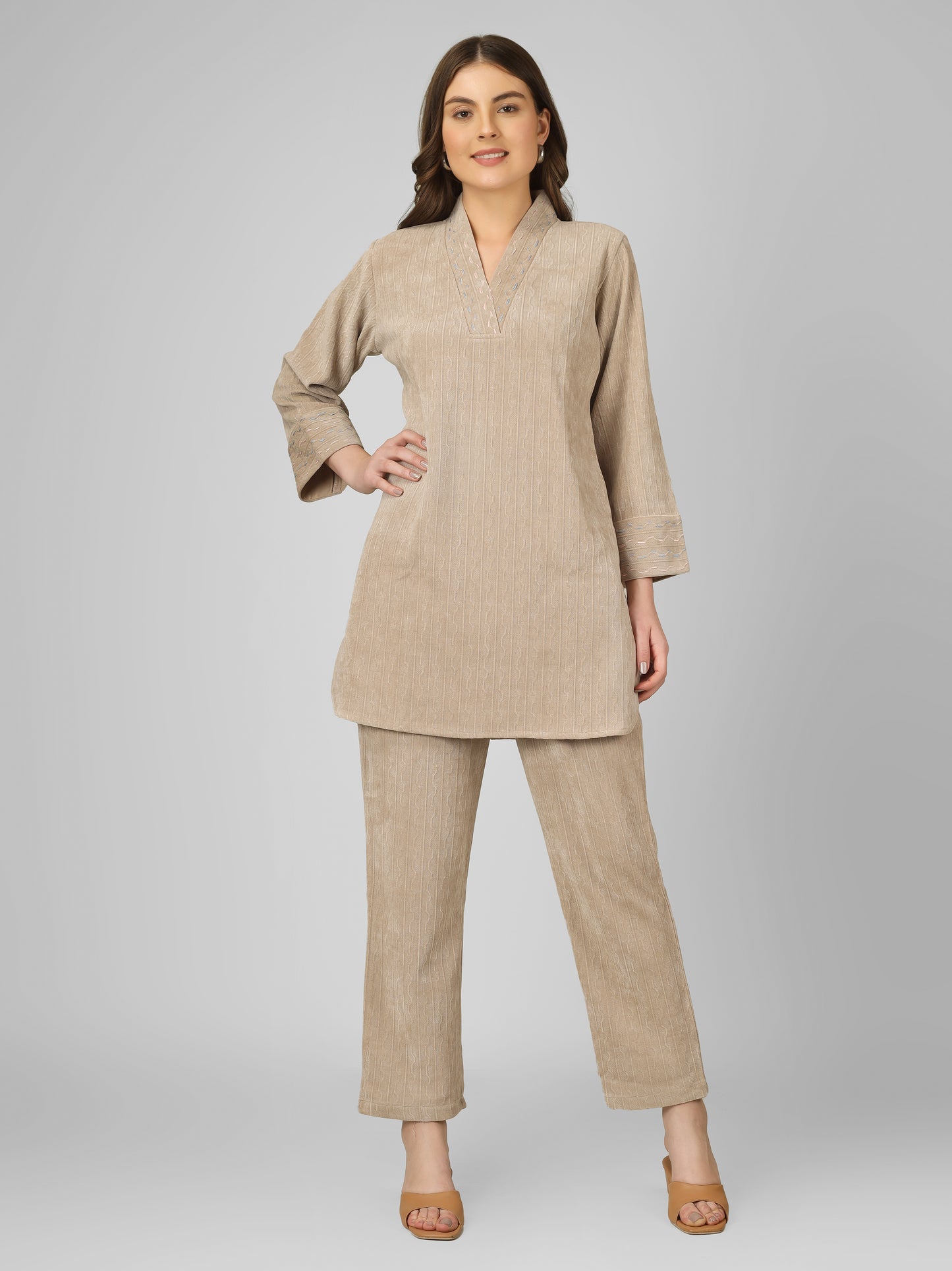 Honey Dew Woollen Coord Set