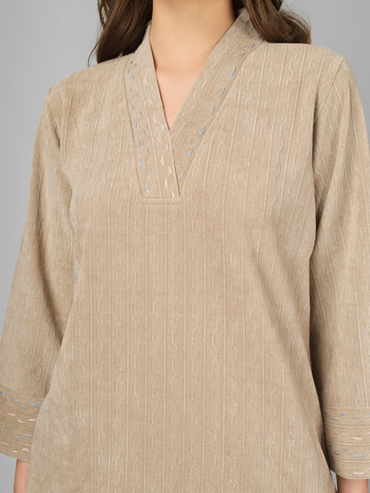 Honey Dew Woollen Coord Set