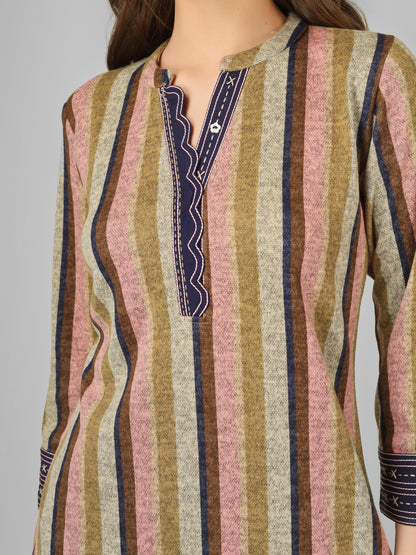 Autumn Stripes Pashmina Coord Set