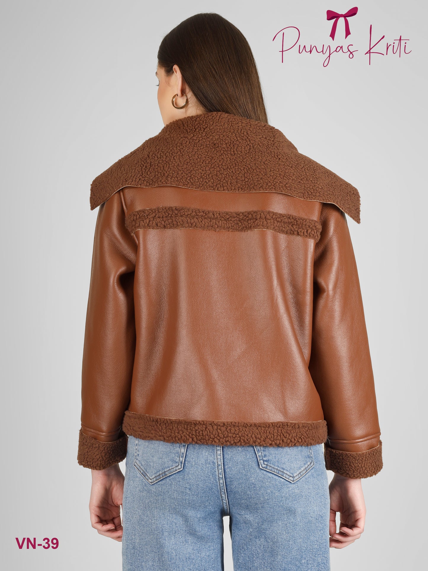 Turkish Cocoa Fur-Lined Short Jacket