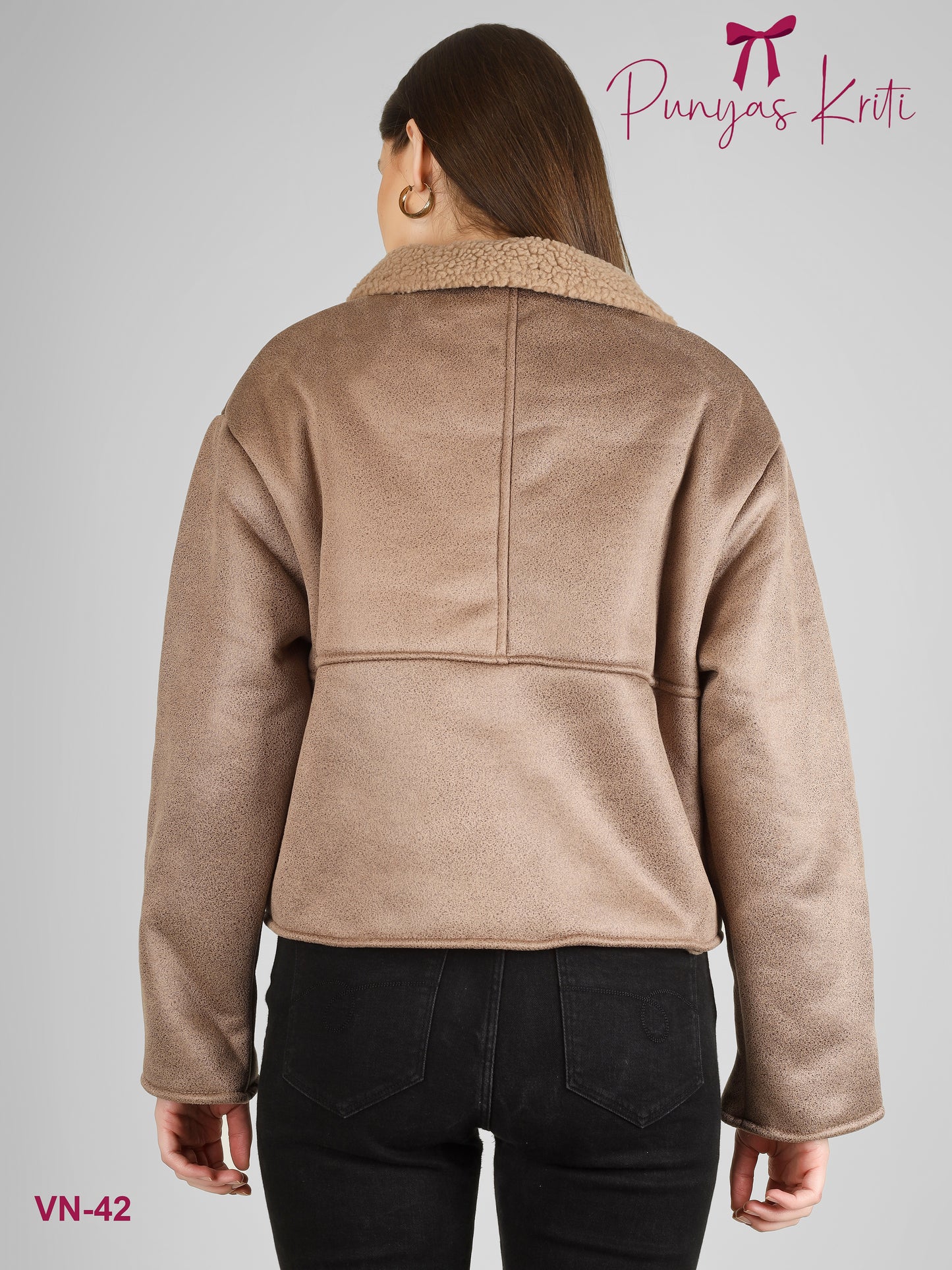 Turkish Plush Cocoa Short Jacket