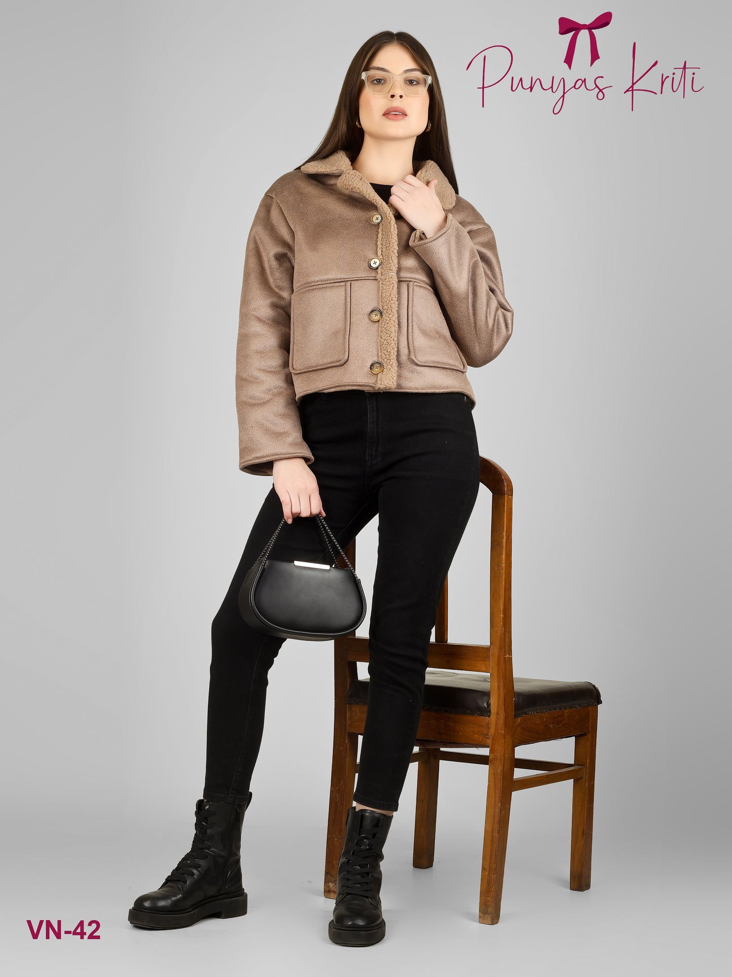 Turkish Plush Cocoa Short Jacket