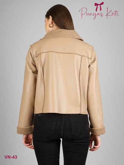 Turkish Luxe Beige Short Jacket