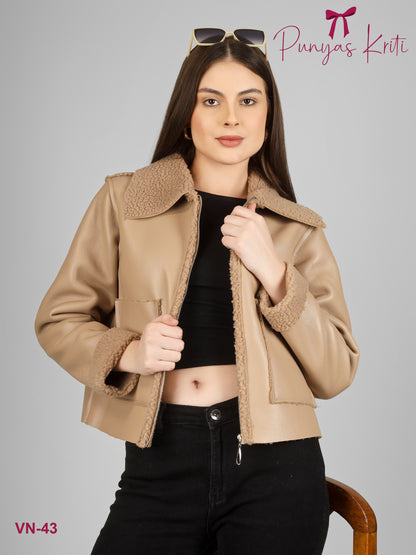 Turkish Luxe Beige Short Jacket