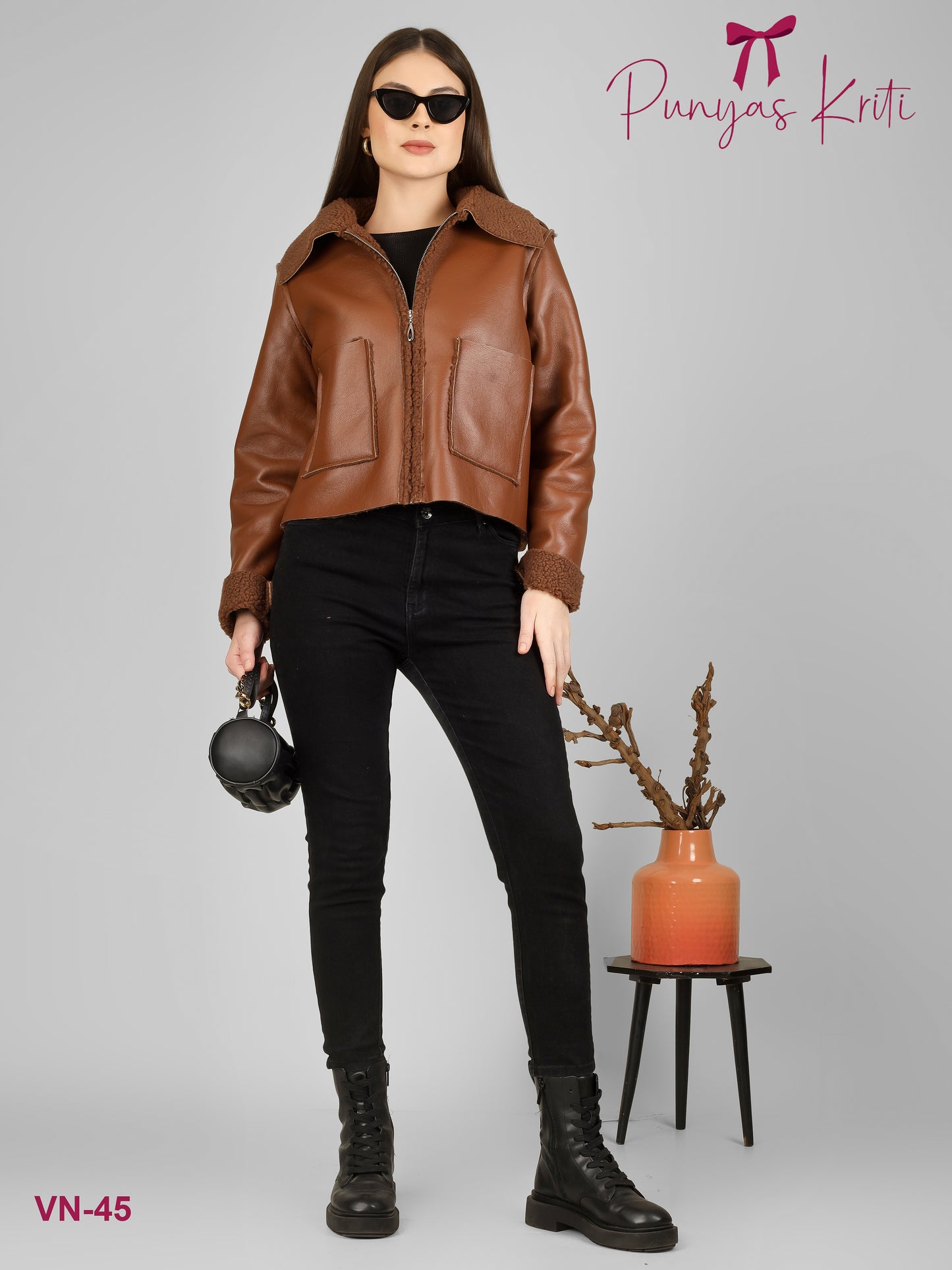 Turkish Brown Cozy Chic Short Jacket