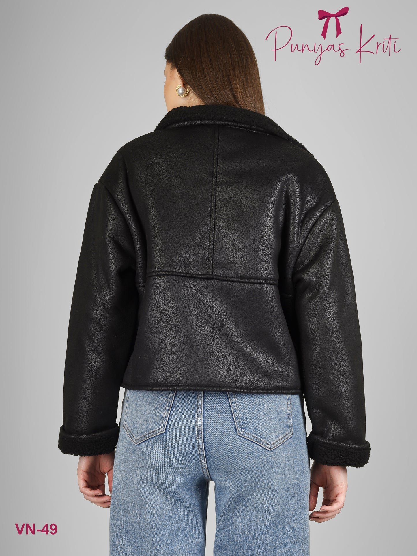 Turkish Midnight Plush Short Jacket