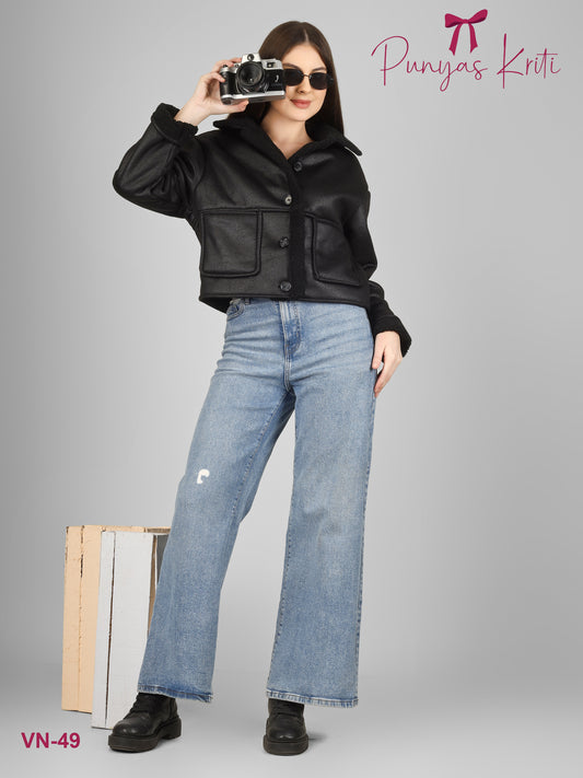 Turkish Midnight Plush Short Jacket