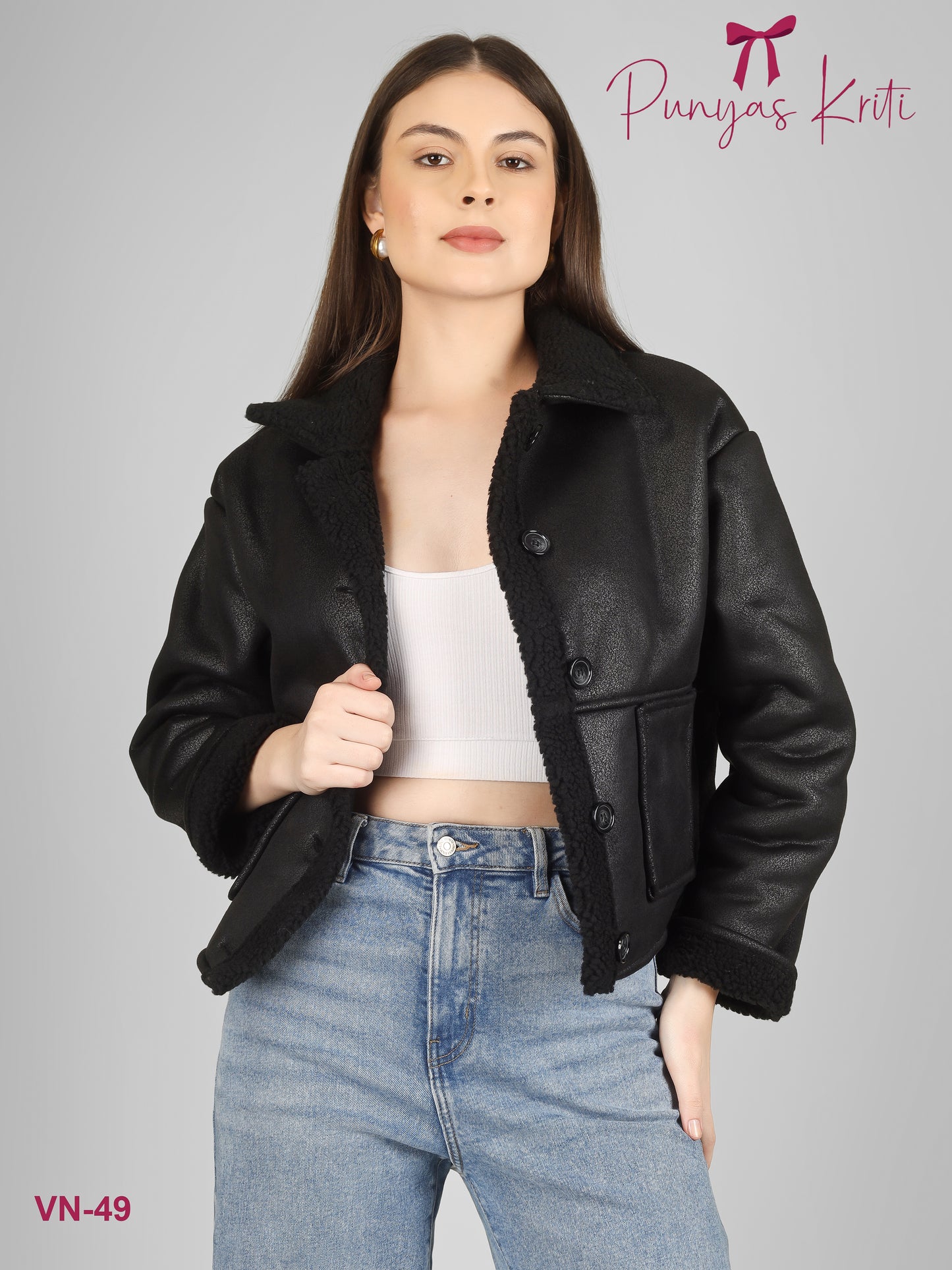 Turkish Midnight Plush Short Jacket