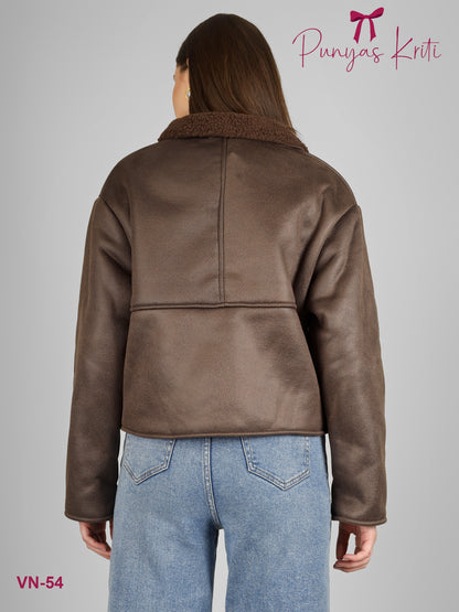 Turkish Luxe Teddy-Lined Short Jacket