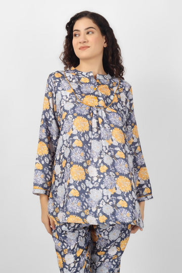 Midnight Marigold Pashmina Co-ord Set