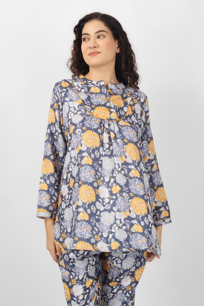 Midnight Marigold Pashmina Co-ord Set