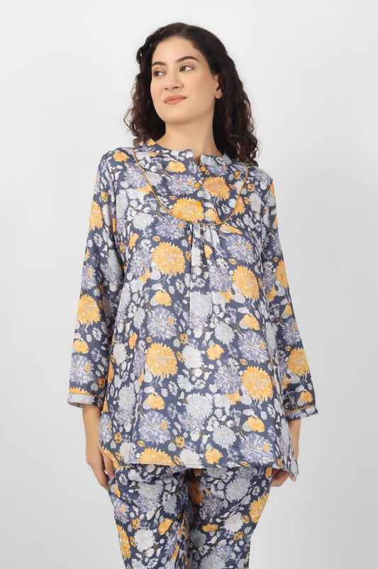 Midnight Marigold Pashmina Co-ord Set