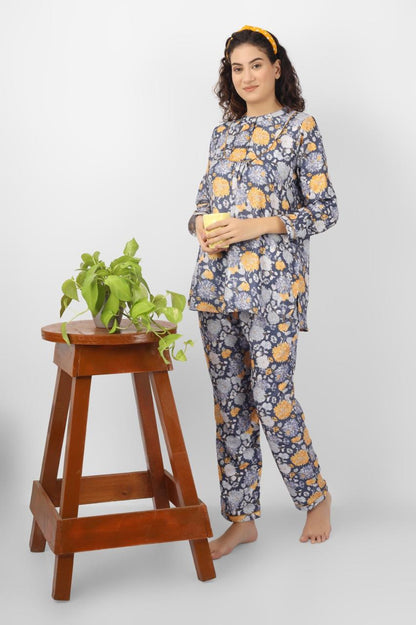 Midnight Marigold Pashmina Co-ord Set