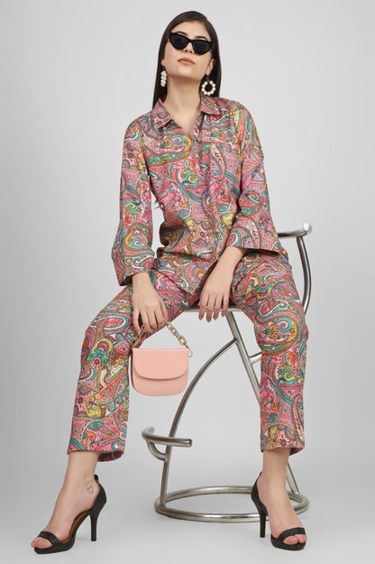 Pink Paisley Co-ord Set