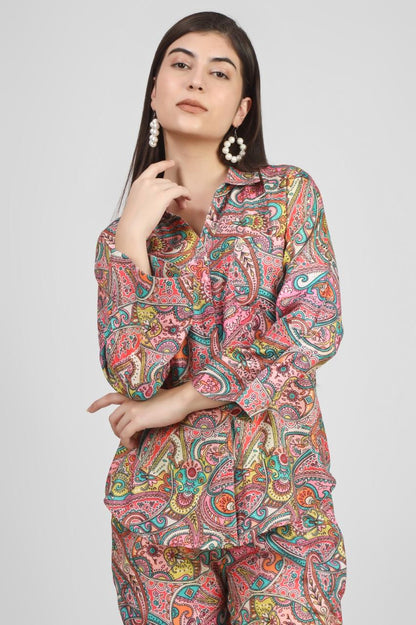 Pink Paisley Co-ord Set